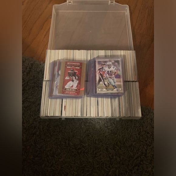 huge lot of rareautographedjersey patchesrookie cards vintage football cards